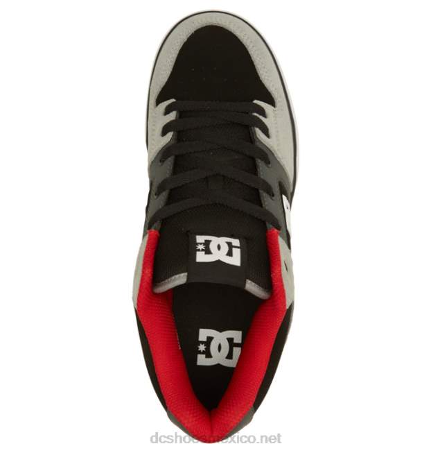 DC Shoes zapatos de caña media pure mid para hombre VGJFD4285 negro/gris/rojo