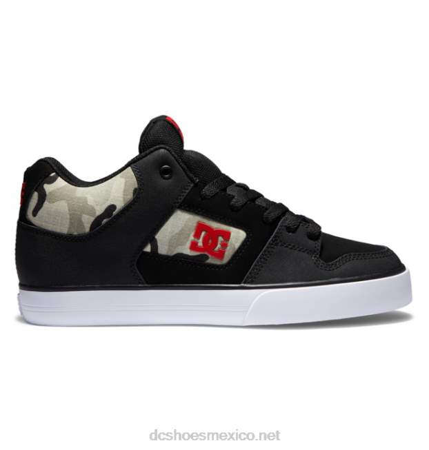 DC Shoes zapatos de caña media pure mid para hombre VGJFD493 camuflaje astro negro