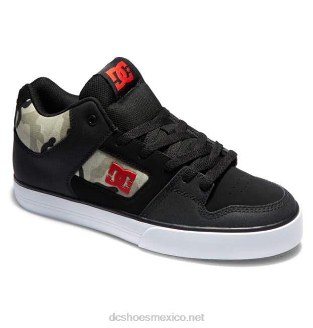 DC Shoes zapatos de caña media pure mid para hombre VGJFD493 camuflaje astro negro