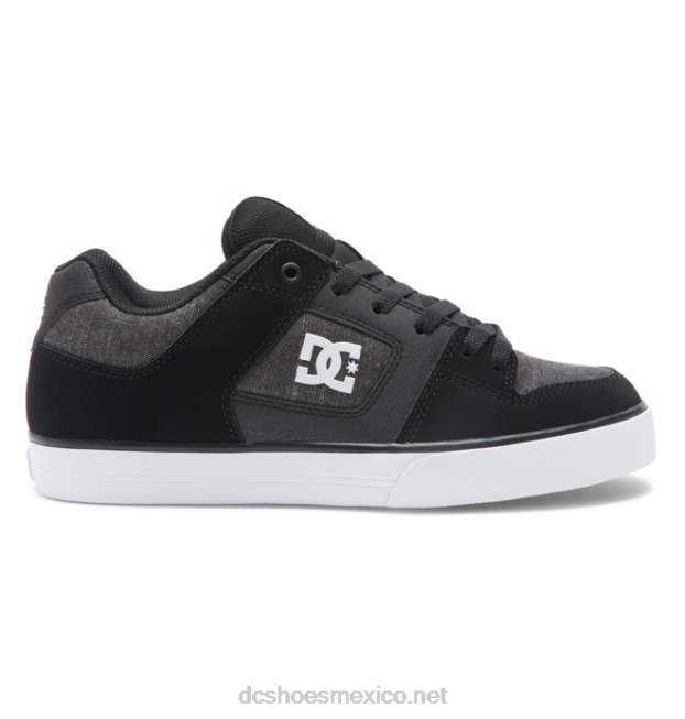 DC Shoes zapatos puros de hombre VGJFD4250 pizarra negra/oscura