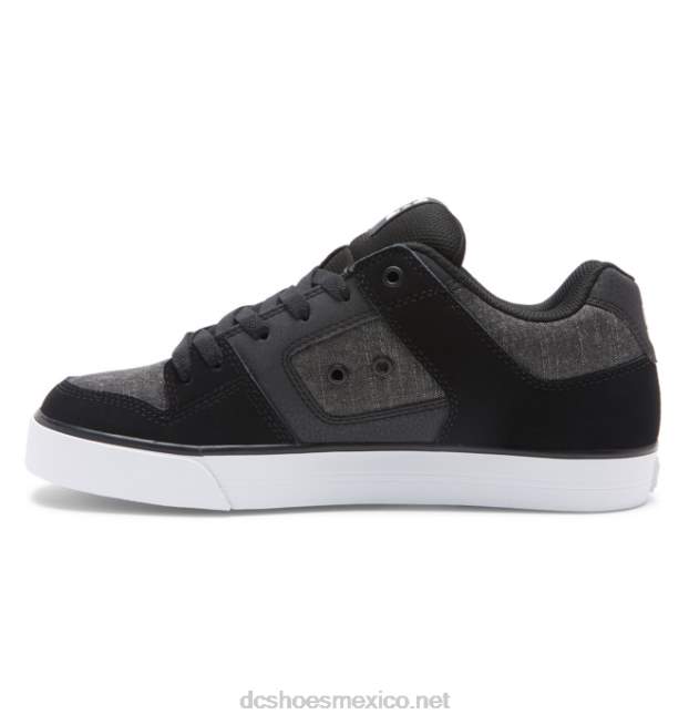 DC Shoes zapatos puros de hombre VGJFD4250 pizarra negra/oscura