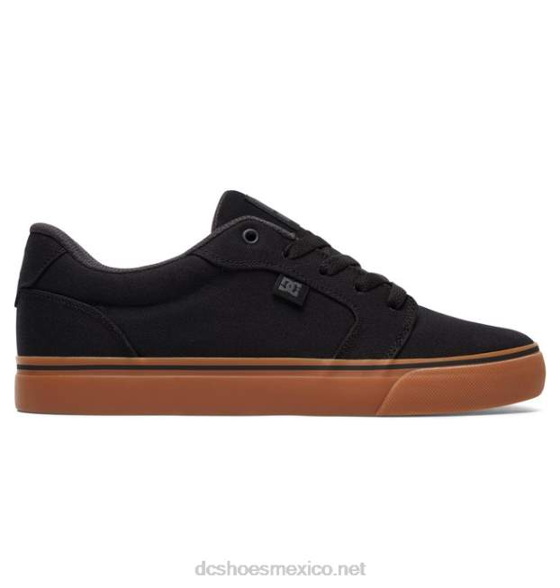 DC Shoes zapatos de lona de yunque para hombre VGJFD4160 negro/goma