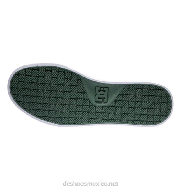 DC Shoes zapatos de lona de yunque para hombre VGJFD4288 verde blanco