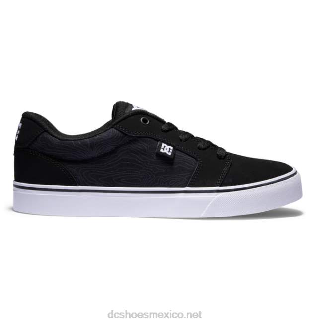 DC Shoes zapatos de yunque para hombre VGJFD4232 lunares negro/lima