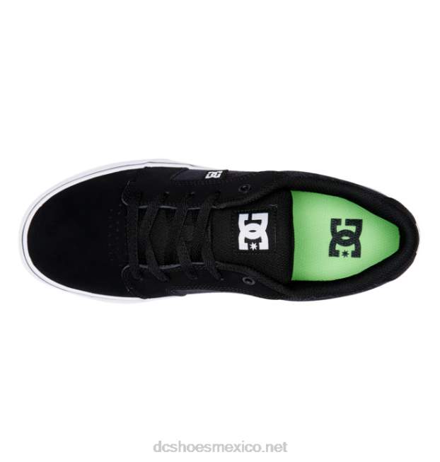 DC Shoes zapatos de yunque para hombre VGJFD4232 lunares negro/lima