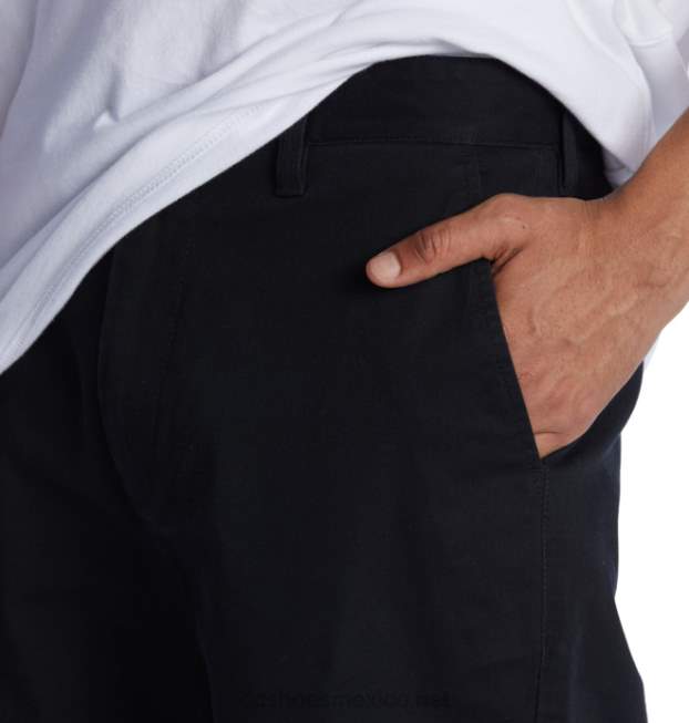 DC Shoes shorts chinos holgados de trabajador para hombre VGJFD4223 negro