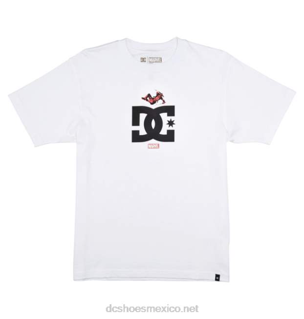 DC Shoes Camiseta Marvel Deadpool x DC Jump Star para hombre VGJFD4409 blanco