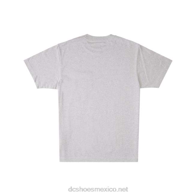 DC Shoes camiseta de estrella dc para hombre VGJFD4112 cuero gris