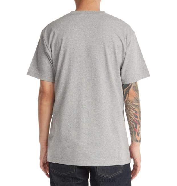 DC Shoes camiseta de estrella dc para hombre VGJFD4112 cuero gris