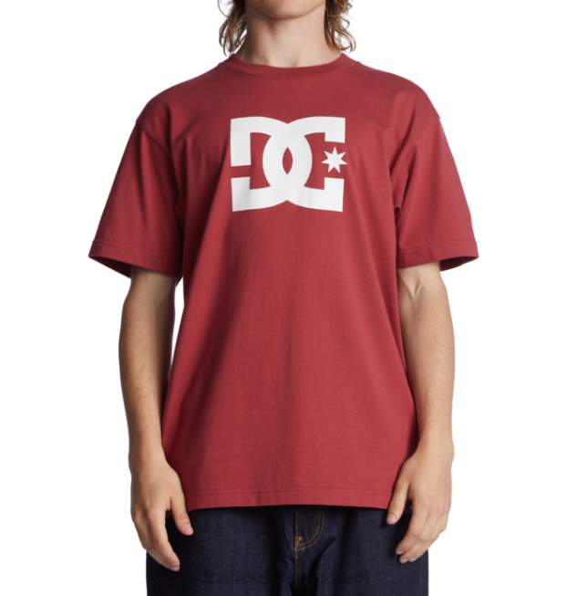 DC Shoes camiseta de estrella dc para hombre VGJFD4398 tierra roja
