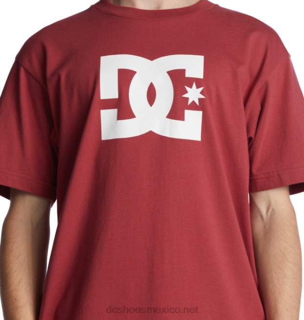 DC Shoes camiseta de estrella dc para hombre VGJFD4398 tierra roja