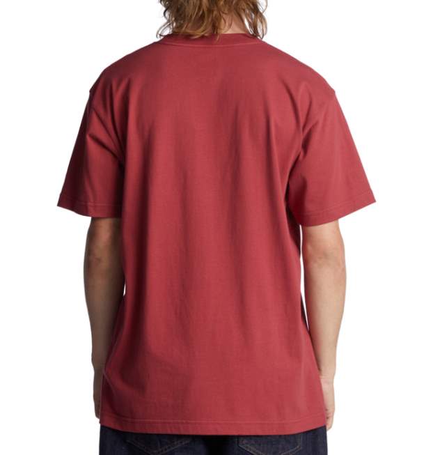DC Shoes camiseta de estrella dc para hombre VGJFD4398 tierra roja