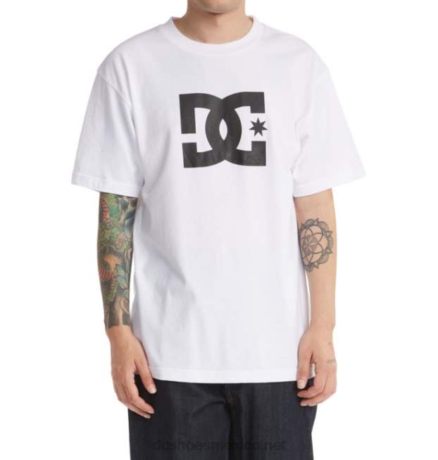 DC Shoes camiseta de estrella dc para hombre VGJFD4400 blanco