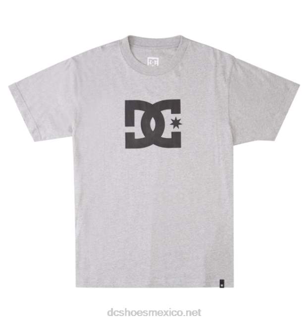 DC Shoes camiseta de estrella dc para hombre VGJFD472 cuero gris
