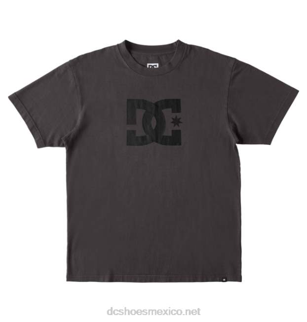 DC Shoes camiseta de hombre dc star pigment dye VGJFD451 lavado enzimático negro