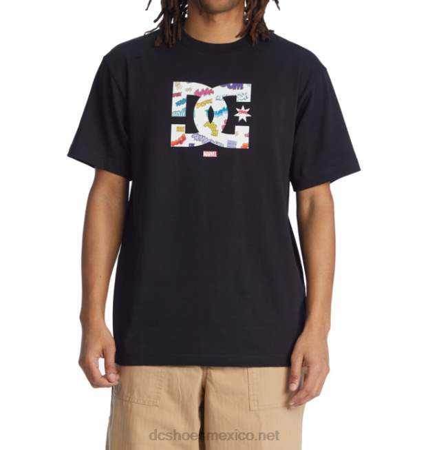 DC Shoes camiseta de hombre marvel deadpool x dc wham star VGJFD4412 negro