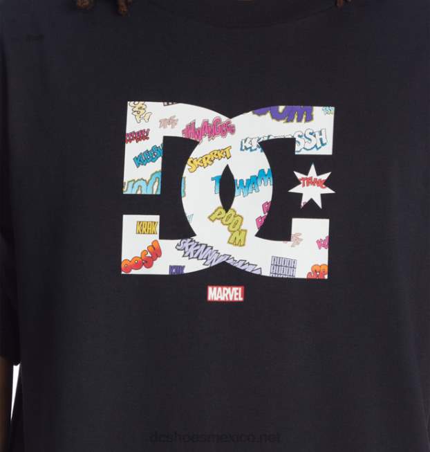 DC Shoes camiseta de hombre marvel deadpool x dc wham star VGJFD4412 negro