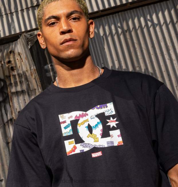 DC Shoes camiseta de hombre marvel deadpool x dc wham star VGJFD4412 negro