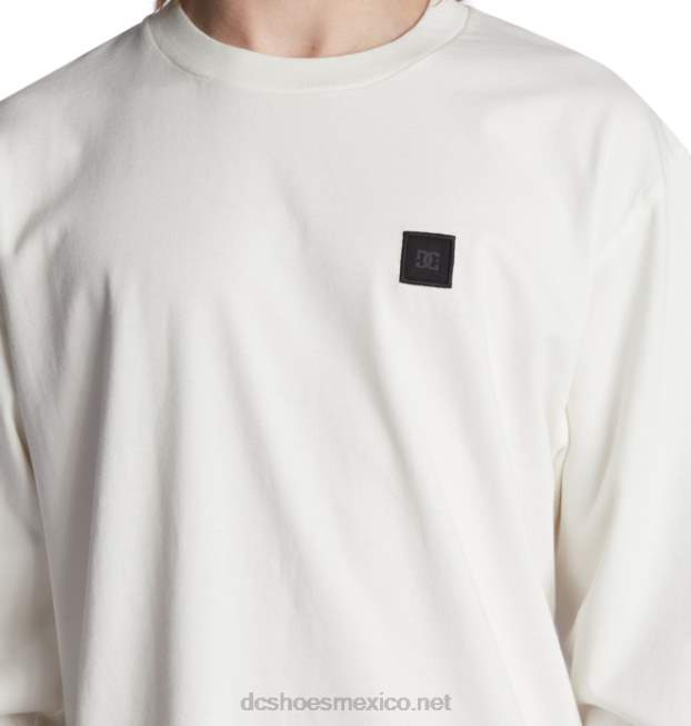 DC Shoes camiseta de manga larga dc 1994 para hombre VGJFD45 tinte de ropa blanco lirio