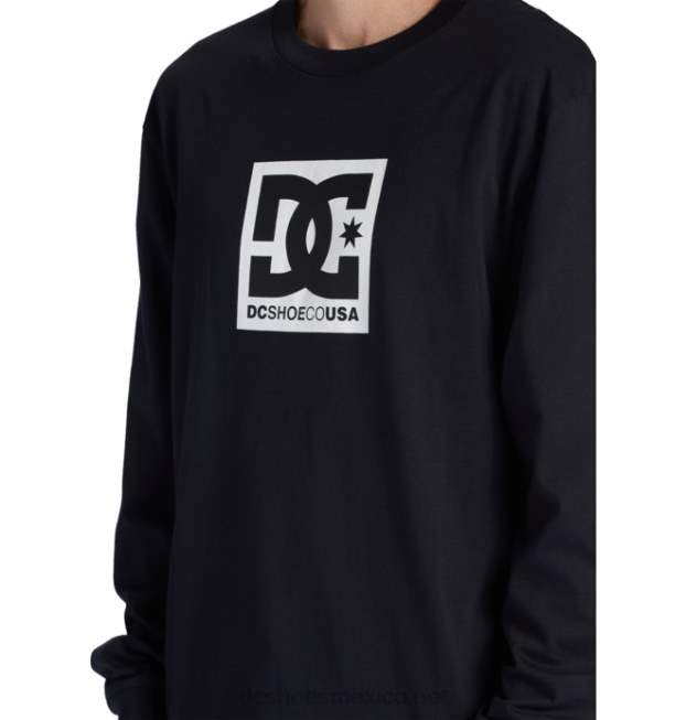 DC Shoes camiseta de manga larga dc square star para hombre VGJFD4416 negro
