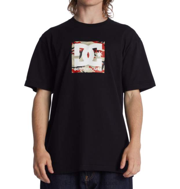 DC Shoes playera con relleno de estrellas cuadradas dc para hombre VGJFD4124 camuflaje negro/fuego