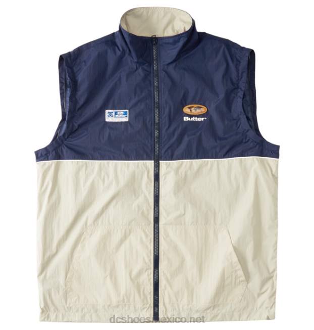DC Shoes Chaqueta cortavientos resistente al agua Butter Goods x DC para hombre VGJFD4201 isla fósil