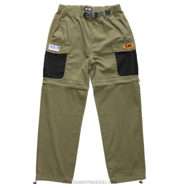 DC Shoes Pantalones cargo convertibles Butter Goods x DC para hombre VGJFD4414 hiedra verde