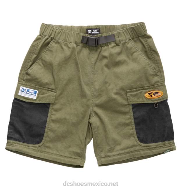 DC Shoes Pantalones cargo convertibles Butter Goods x DC para hombre VGJFD4414 hiedra verde