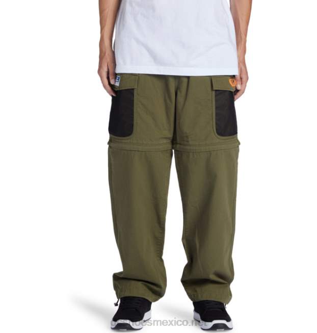 DC Shoes Pantalones cargo convertibles Butter Goods x DC para hombre VGJFD4414 hiedra verde