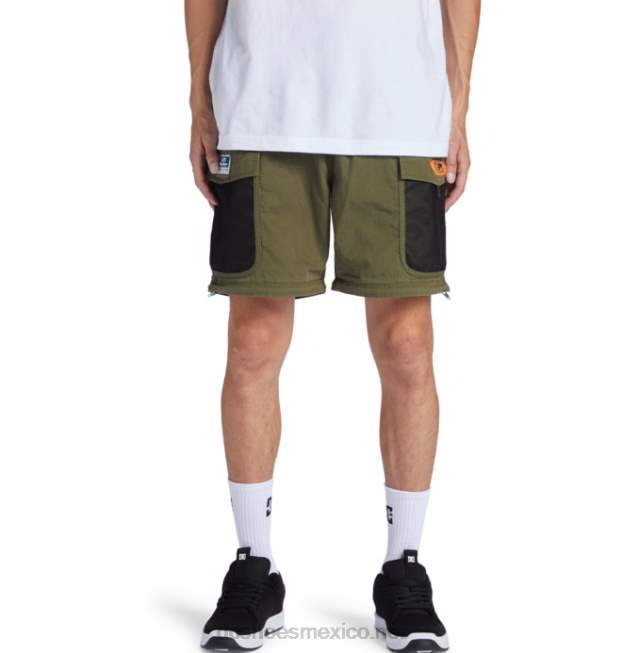 DC Shoes Pantalones cargo convertibles Butter Goods x DC para hombre VGJFD4414 hiedra verde