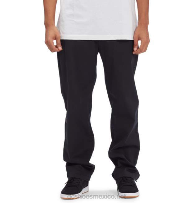 DC Shoes pantalones chinos de corte holgado para hombre VGJFD499 negro