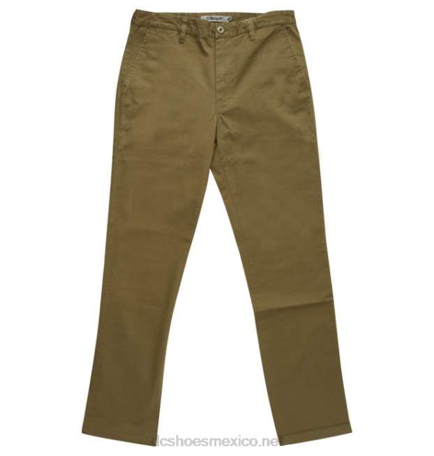 DC Shoes pantalones chinos de trabajo para hombres VGJFD4158 hiedra verde