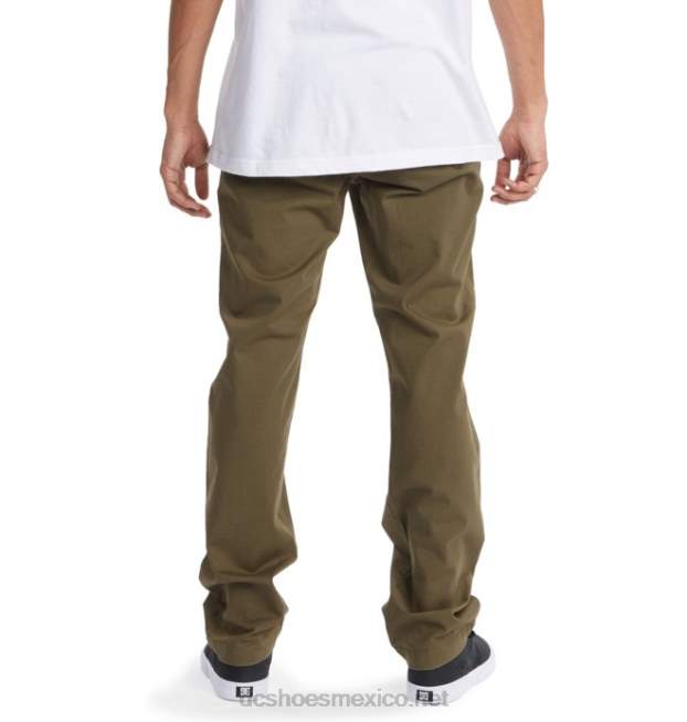 DC Shoes pantalones chinos de trabajo para hombres VGJFD4158 hiedra verde