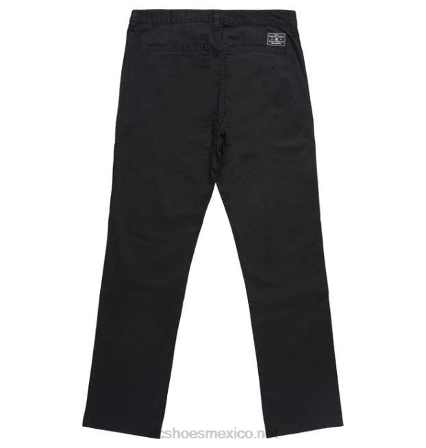 DC Shoes pantalones chinos de trabajo para hombres VGJFD4401 negro