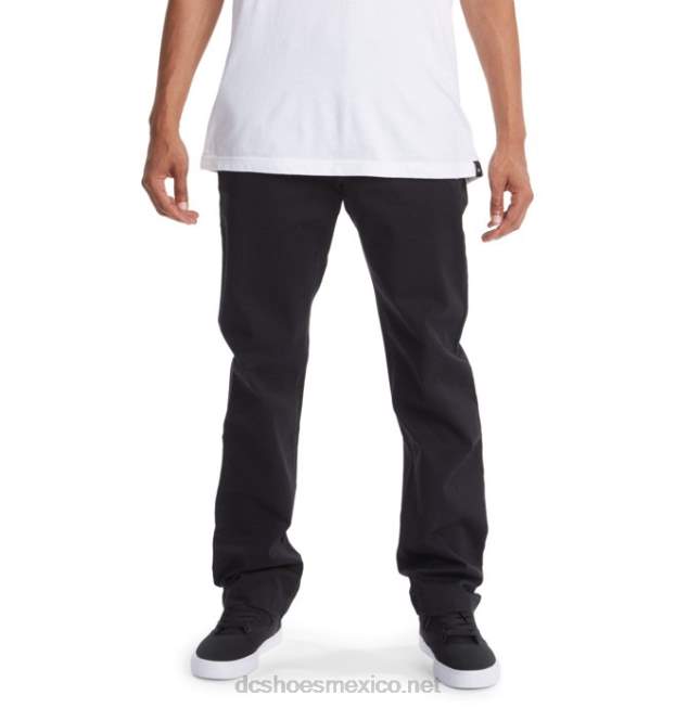 DC Shoes pantalones chinos de trabajo para hombres VGJFD4401 negro