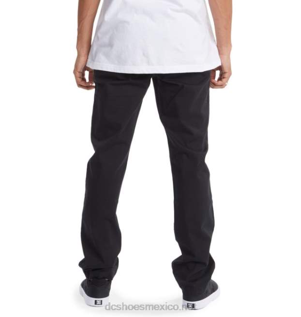 DC Shoes pantalones chinos de trabajo para hombres VGJFD4401 negro