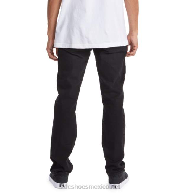 DC Shoes vaqueros de corte recto para hombre VGJFD4156 lavado negro