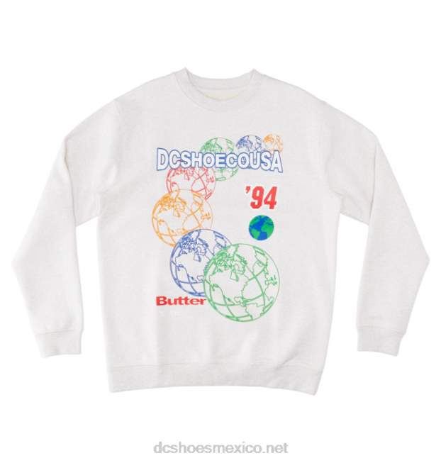 DC Shoes Sudadera de hombre Butter Goods x DC World con cuello redondo VGJFD4170 brezo de nieve