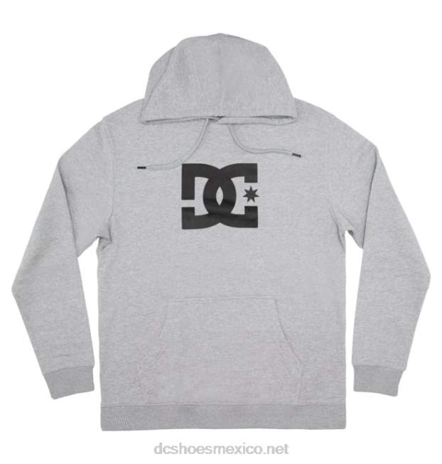 DC Shoes sudadera con capucha de estrella dc para hombre VGJFD4138 cuero gris