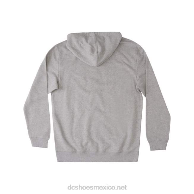 DC Shoes sudadera con capucha de estrella dc para hombre VGJFD4403 cuero gris