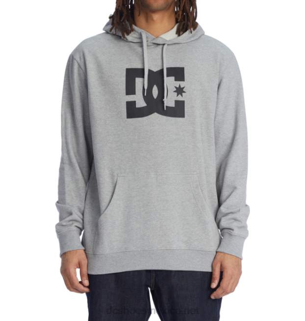 DC Shoes sudadera con capucha de estrella dc para hombre VGJFD4403 cuero gris