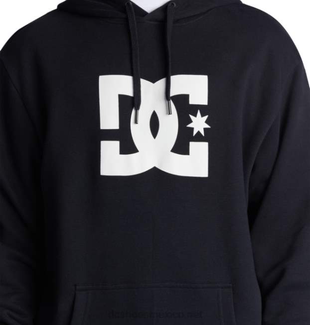 DC Shoes sudadera con capucha de estrella dc para hombre VGJFD479 negro