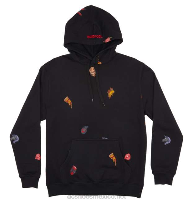 DC Shoes sudadera con capucha de marvel deadpool x dc para hombre VGJFD4410 negro