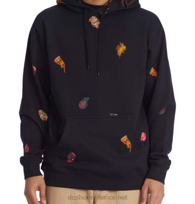 DC Shoes sudadera con capucha de marvel deadpool x dc para hombre VGJFD4410 negro