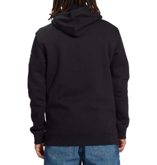 DC Shoes sudadera con capucha venture x dc co usa para hombre VGJFD4413 negro