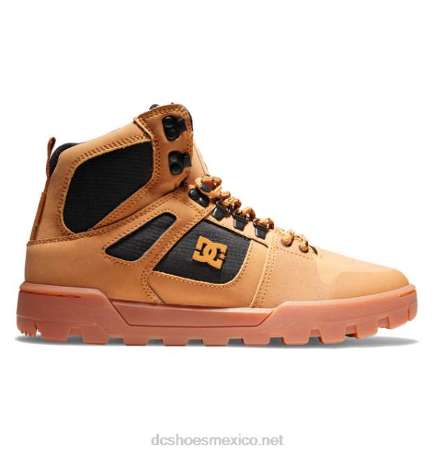DC Shoes botas de invierno de caña alta pure resistentes al agua para hombre VGJFD4149 trigo/negro