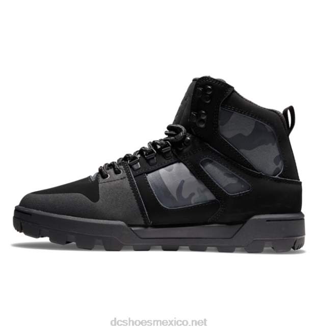 DC Shoes botas de invierno de caña alta pure resistentes al agua para hombre VGJFD4195 Gris oscuro