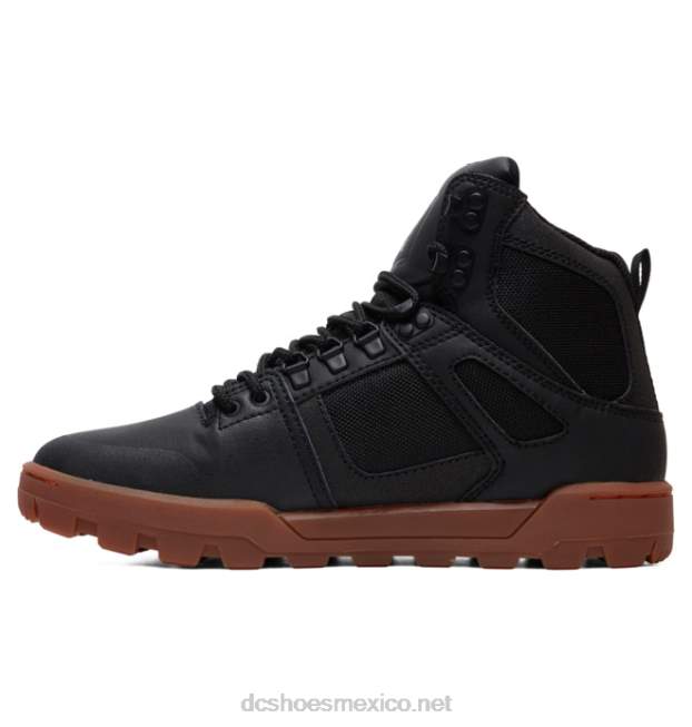 DC Shoes botas de invierno de caña alta pure resistentes al agua para hombre VGJFD4213 negro/goma