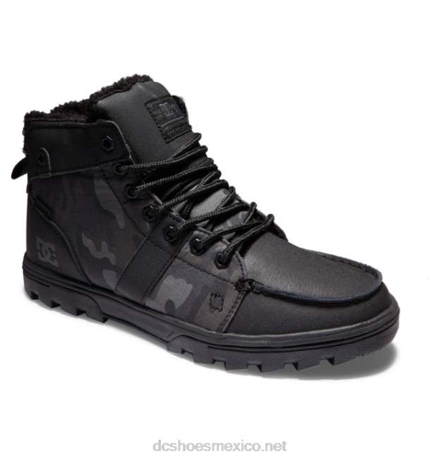 DC Shoes botas de invierno para hombre botas de bosque VGJFD4237 estampado negro/negro