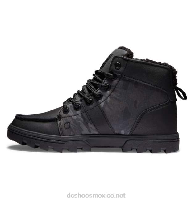 DC Shoes botas de invierno para hombre botas de bosque VGJFD4237 estampado negro/negro